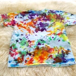 Gildan Heavy Cotton youth Tie dye tee shirt sz XL